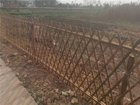 安徽宣州区菜园护栏锌钢草坪栅栏竹篱笆竹子护栏图片0