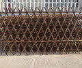 上海閔行碳化防腐木籬笆學校圍欄竹籬笆竹子護欄