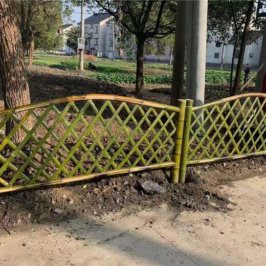 郴州道路护栏菜园栏杆竹篱笆竹子护栏