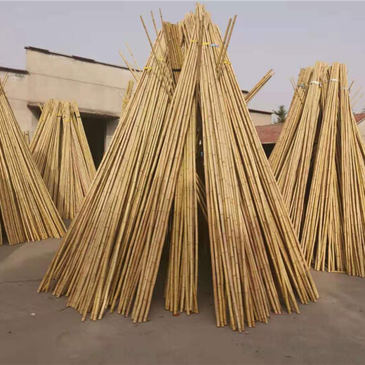 浙江北仑区防腐碳化竹木围栏竹篱笆竹子护栏