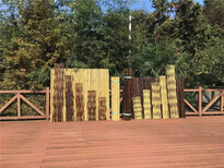 天门草坪护栏碳化木质围栏竹篱笆竹子护栏图片3