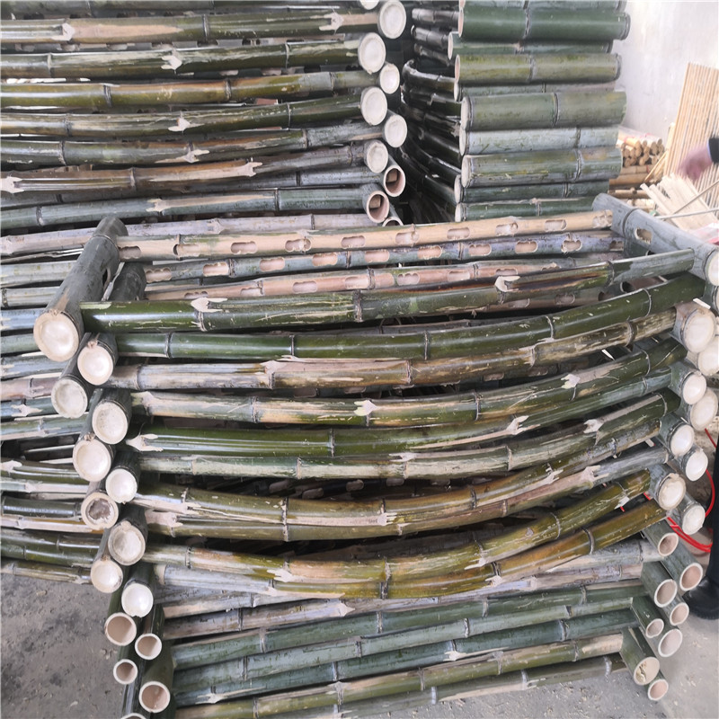西安日式竹篱笆碳化木桩竹篱笆竹子护栏
