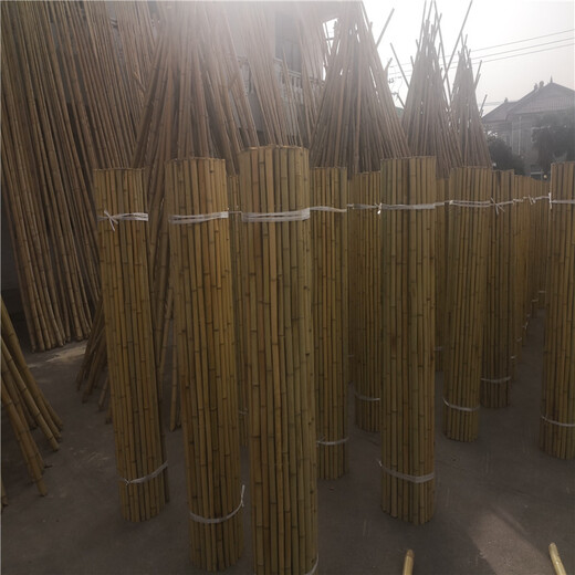 盐城竹子围栏隔离防护栏竹篱笆竹子护栏