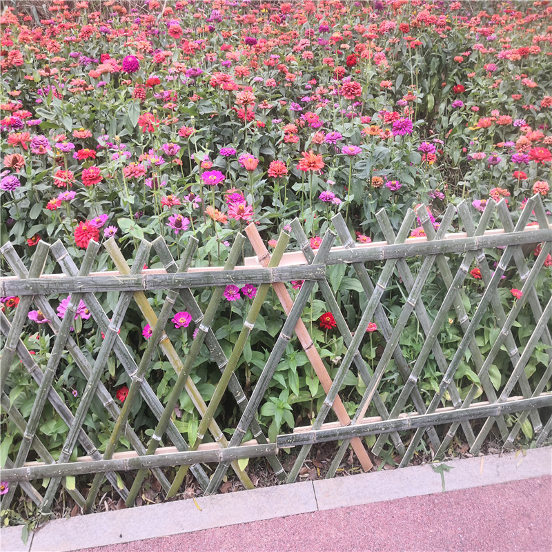 重庆花园围栏木质护栏竹篱笆竹子护栏