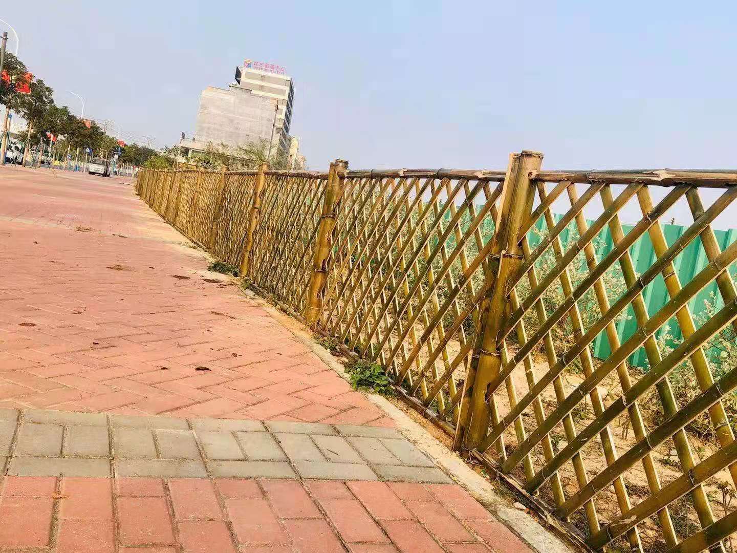 唐山农村竹子护栏碳化防腐木篱笆竹篱笆竹子护栏