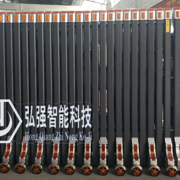 广州南沙伸缩门厂家，不锈钢电动门，厂房伸缩门定做