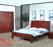 杭州木言木语实木家具双人床现代简约1.8米实木床厂家直销