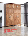 大连木言木语新中式黄菠萝木衣柜环保水性漆禅意实木衣柜