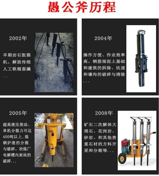 静爆超级岩石分裂机代替电镐修路不让爆破用液压石头机