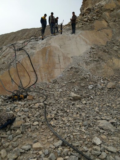岩石分裂器菱镁石开采矿山岩石高速路扩建大劈裂机