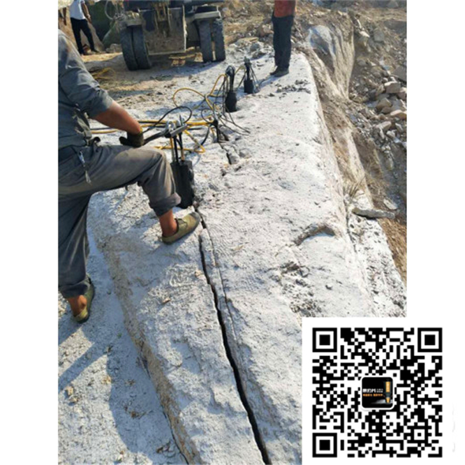江陵县大块岩石分解劈裂棒开裂器一日产量多少方