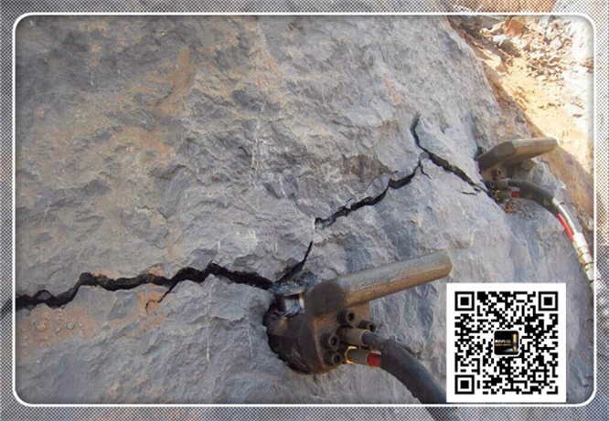 苍山县矿山分裂岩石设备劈裂机破石机唐岩石开采用