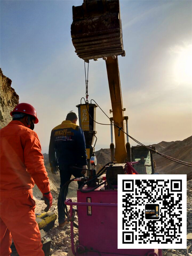 吉林市露天锑石矿山开挖机器设备劈裂机厂家价格