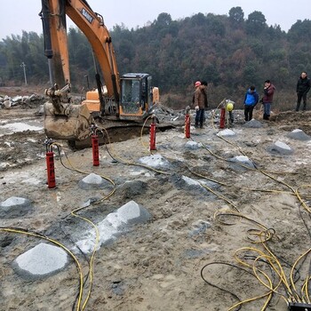 挖地基坚硬岩石拆除好技巧岩石机破石棒