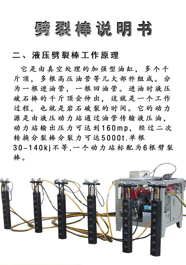 开山机机载劈裂机岩石机