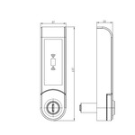 电子智能刷卡锁寄存柜锁MK730