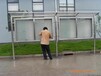 北京怀柔加工不锈钢宣传栏焊接灯箱公告栏