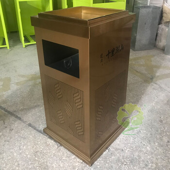 酒店客房垃圾桶室內(nèi)大堂垃圾桶方形不銹鋼垃圾桶