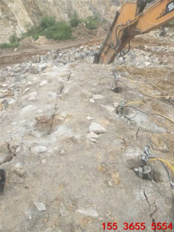 三亚矿山硬石头破碎岩石劈裂机产量操作说明