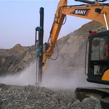杨浦挖掘机改装液压钻机挖改钻机