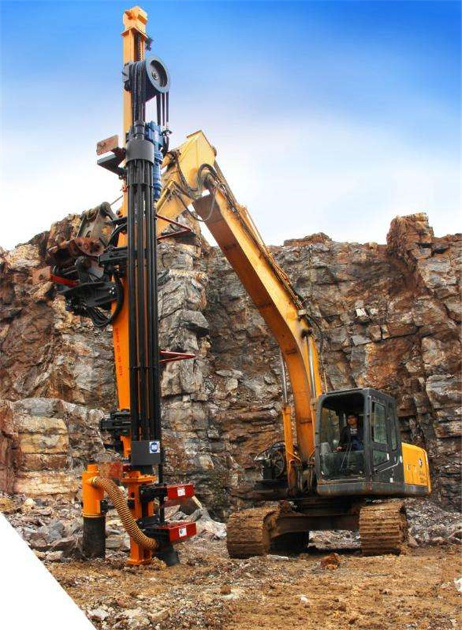 徐州挖地基遇到硬石挖改钻开采火山岩