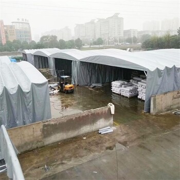 上海湘粤室外活动推拉棚制作精良,电动移动篷