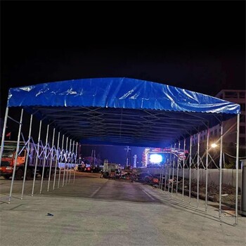 韶关武江区工厂户外推拉篷可伸缩大型停车棚快递速达