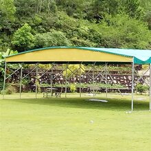 上海松江区移动推拉篷湘粤钢构电动推拉蓬手推移动雨棚图片