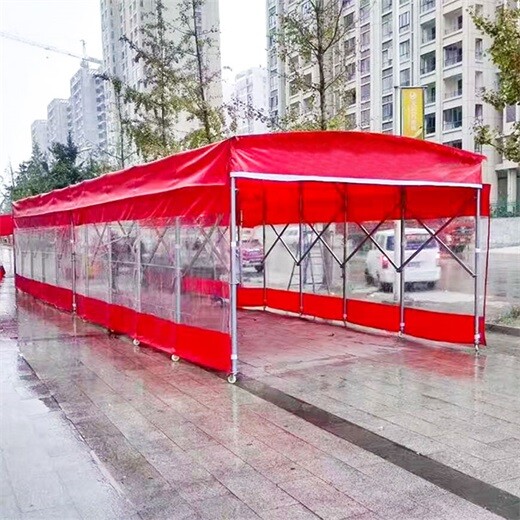 广东环保湘粤物流活动式雨棚规格,伸缩折叠式雨蓬