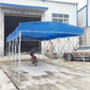 广州设计安装伸缩式雨蓬移动商业街雨棚湘粤设计