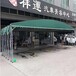 聊城高唐工地移动推拉遮阳雨蓬厂房悬空推拉棚折叠电动遮阳雨帐篷