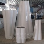 肇庆泽弘玻璃钢厂家定做各种造型花盆花器组合白色亮光花型广东厂家供应