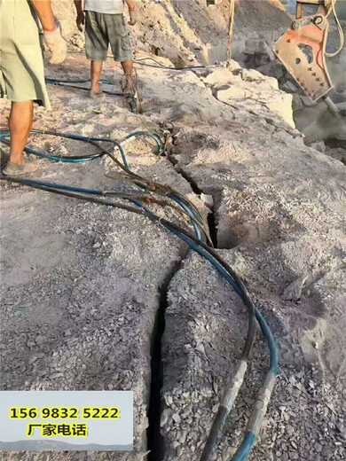公路抗滑桩施工静态破碎岩石机械达州一岩石劈裂棒