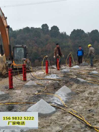 毕节矿山开采破硬石头快的机械无声破石机一实力雄厚