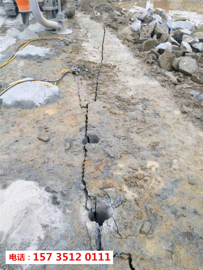 凤县矿山荒石开采大型液压破裂石机技术参考