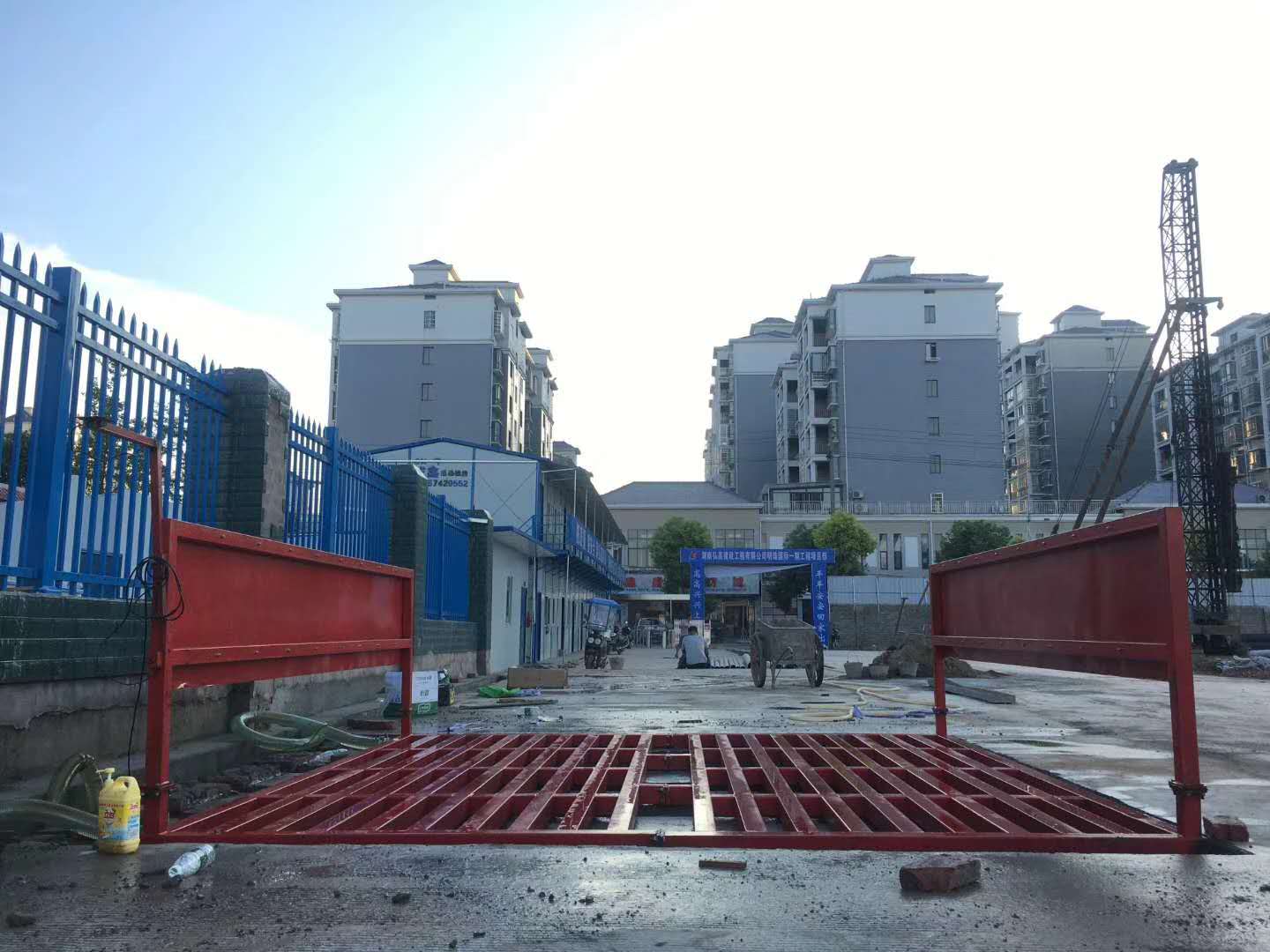 汕头潮阳区渣土车洗车机工程案例