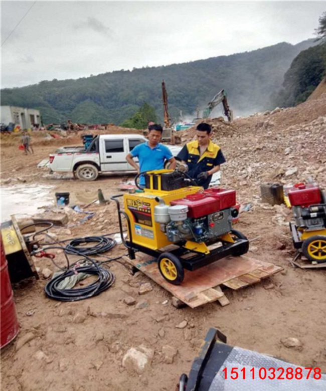 矿用劈裂机开采石头设备矿山开采方法锦州专破硬石头