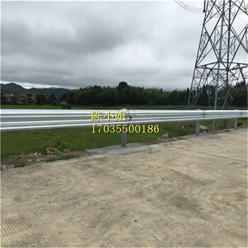 厂家福建三明高速公路护栏板喷塑波形梁护栏双波护栏板