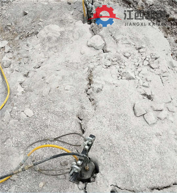 牡丹江掘石机劈裂机原理效果如何采石场爆石器