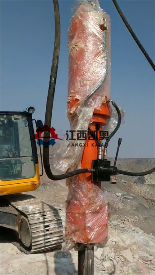 南平裂岩机裂岩机视频竖井桩建设液压劈山器