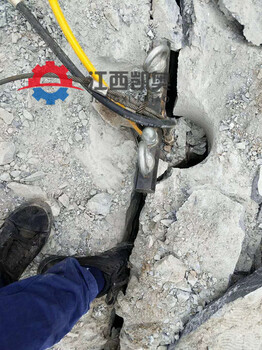 德州劈裂器大型破石机地下室开挖拆除岩石孔桩裂碎器