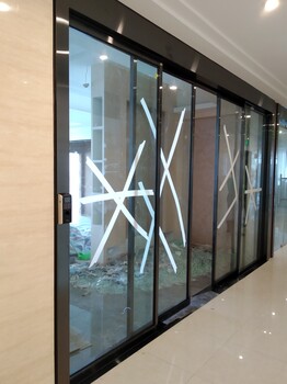重庆市渝中区写字楼办公室门市自动感应门玻璃平移电动门安装