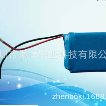 振博厂家注氧仪美容仪聚合物锂电池603030-500mah，7.4V两串联