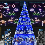 创意圣诞树生产出售厂家LED星星串灯圣诞树