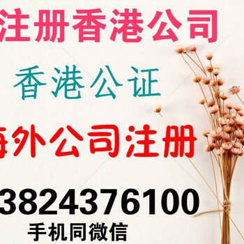 注册香港公司审计香港文书公证加急