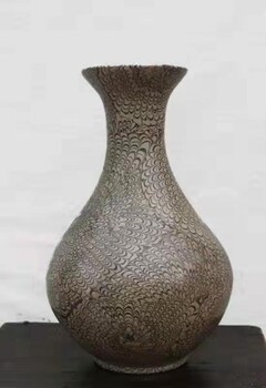 古瓷器交木纹胶胎瓷瓶如何辨别交易