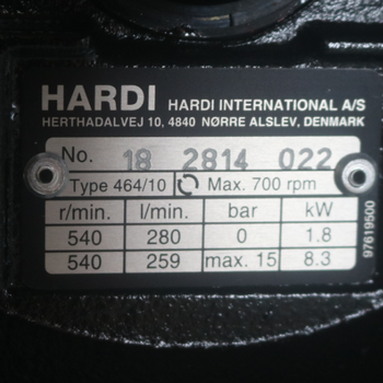 HARDI红色冷水泵364/10