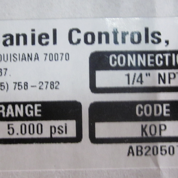 McDaniel不锈钢压力表KPC-GF(0-100PSI/0-0.7MPA)