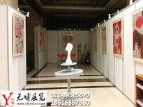 上海可挂画（照片）的展架板墙出租，卷轴国画展布置公司（尧博）图片4