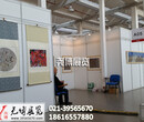 上海书画院山水画作品展布置，挂画展板墙架出租图片